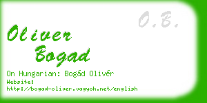 oliver bogad business card
